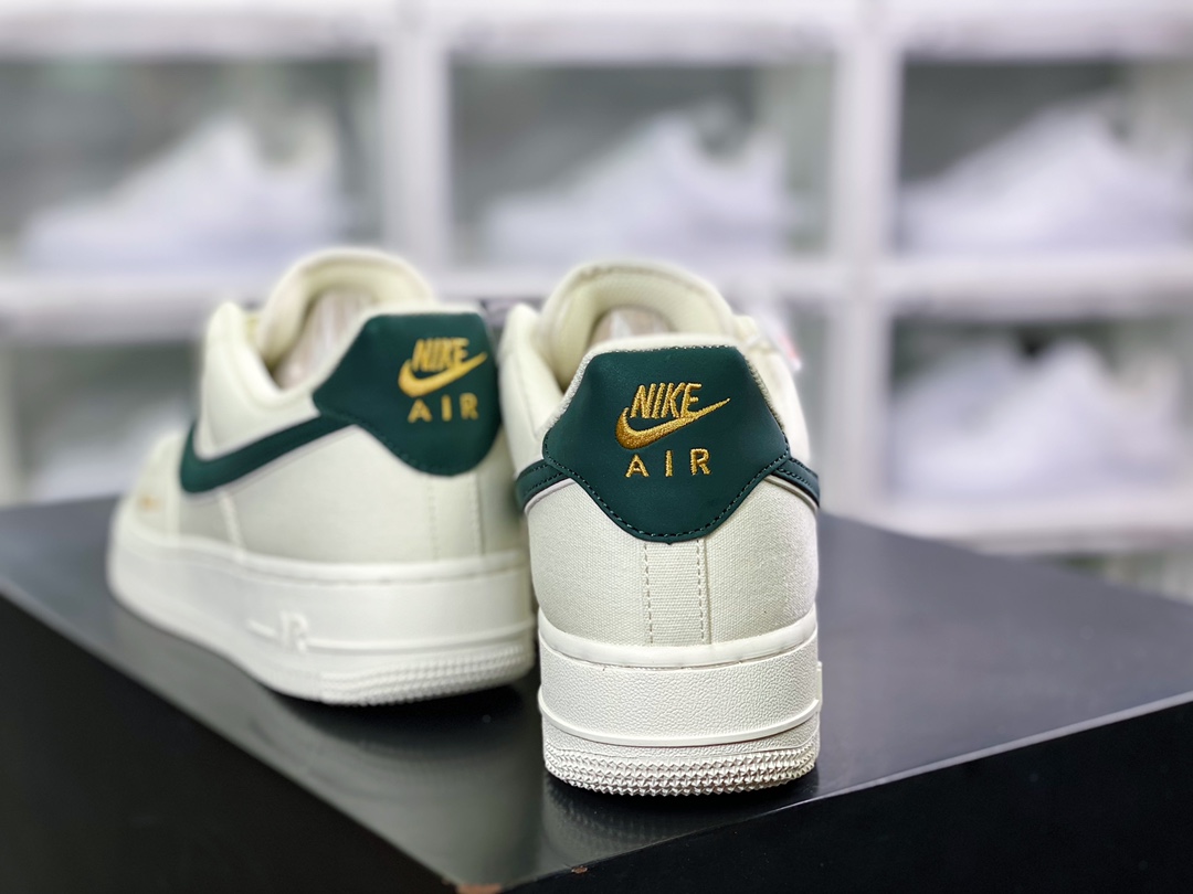 220 Air Force 1’07 Low QS”Sail/Dark Green/Gold”空军一号经典低帮百搭休闲运动板鞋MN5696-309