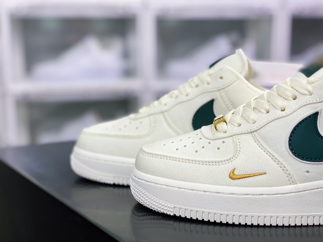 220 Air Force 1’07 Low QS”Sail/Dark Green/Gold”空军一号经典低帮百搭休闲运动板鞋MN5696-309