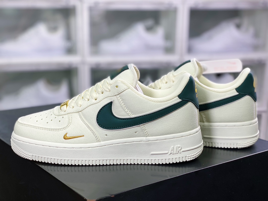 220 Air Force 1’07 Low QS”Sail/Dark Green/Gold”空军一号经典低帮百搭休闲运动板鞋MN5696-309