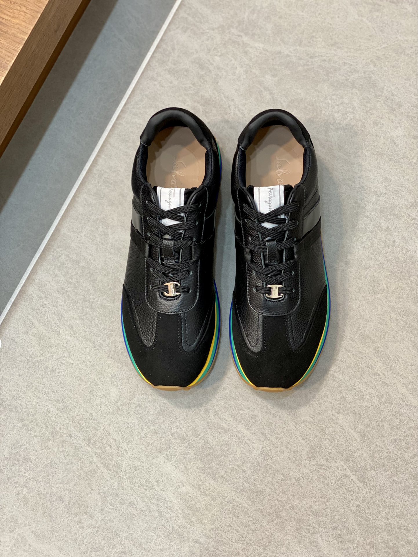 --Nuevo--Salvatore Fer--Hombres de gama alta Casual-Sneakers Original genuino OEM! ¡El original impo