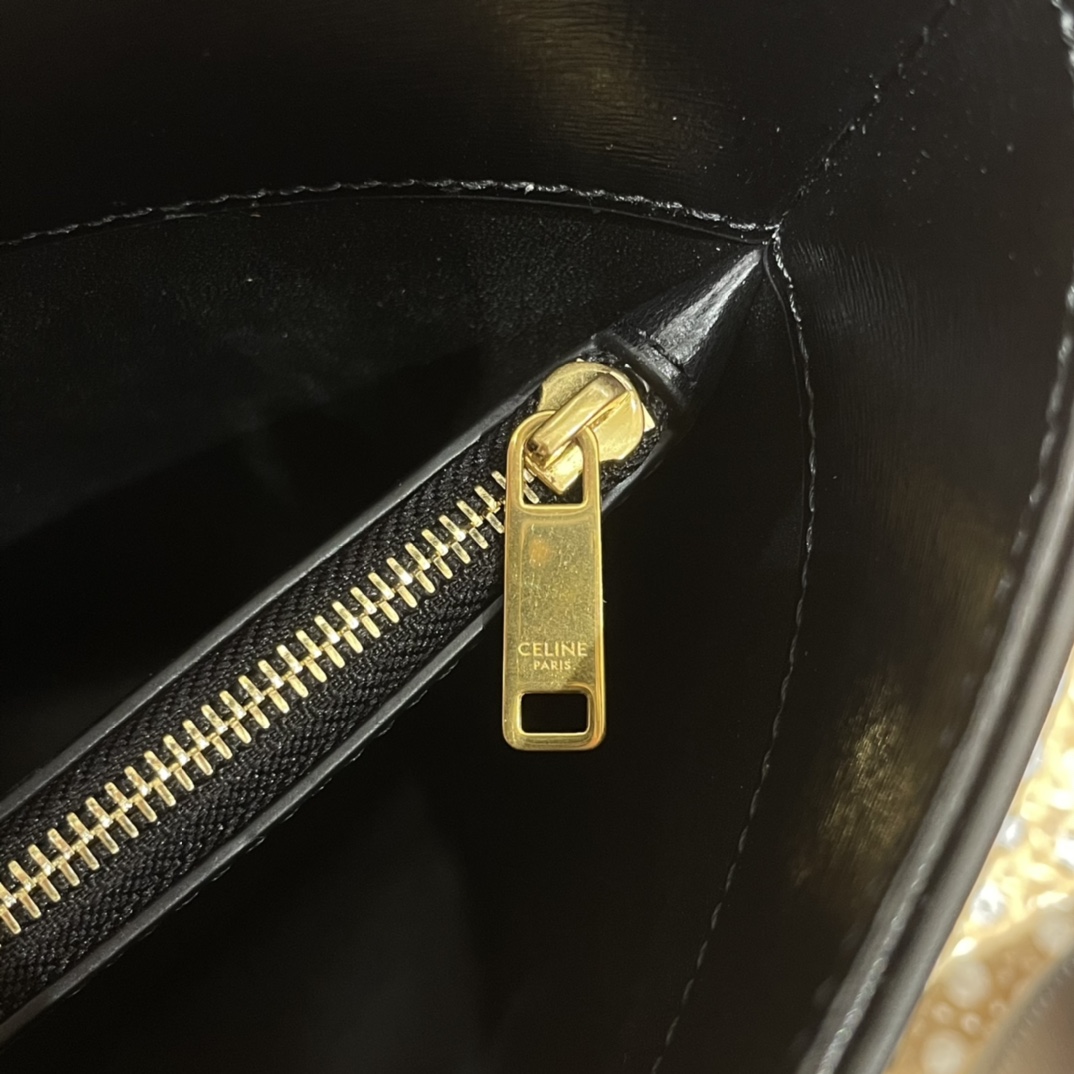 CELINE BUCKET TRIOMPHE 25CM 水桶包 199913黑色