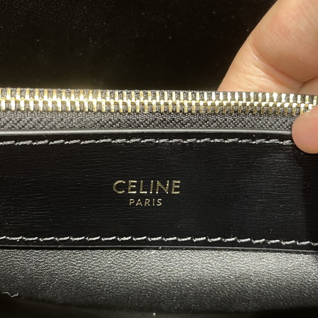 CELINE BUCKET TRIOMPHE 25CM 水桶包 199913黑色