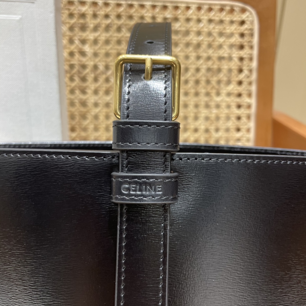 CELINE BUCKET TRIOMPHE 25CM 水桶包 199913黑色