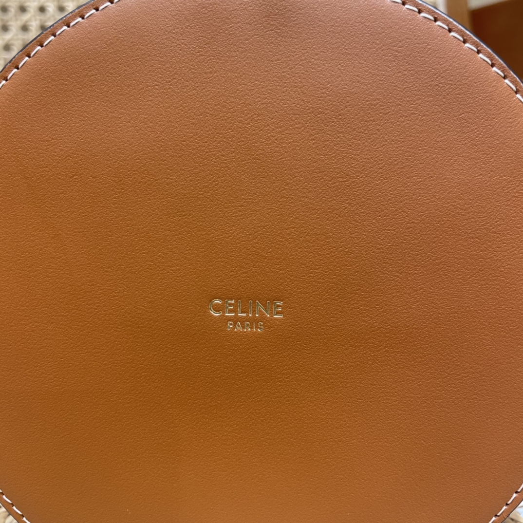 CELINE BUCKET TRIOMPHE 25CM 水桶包 199913焦糖色