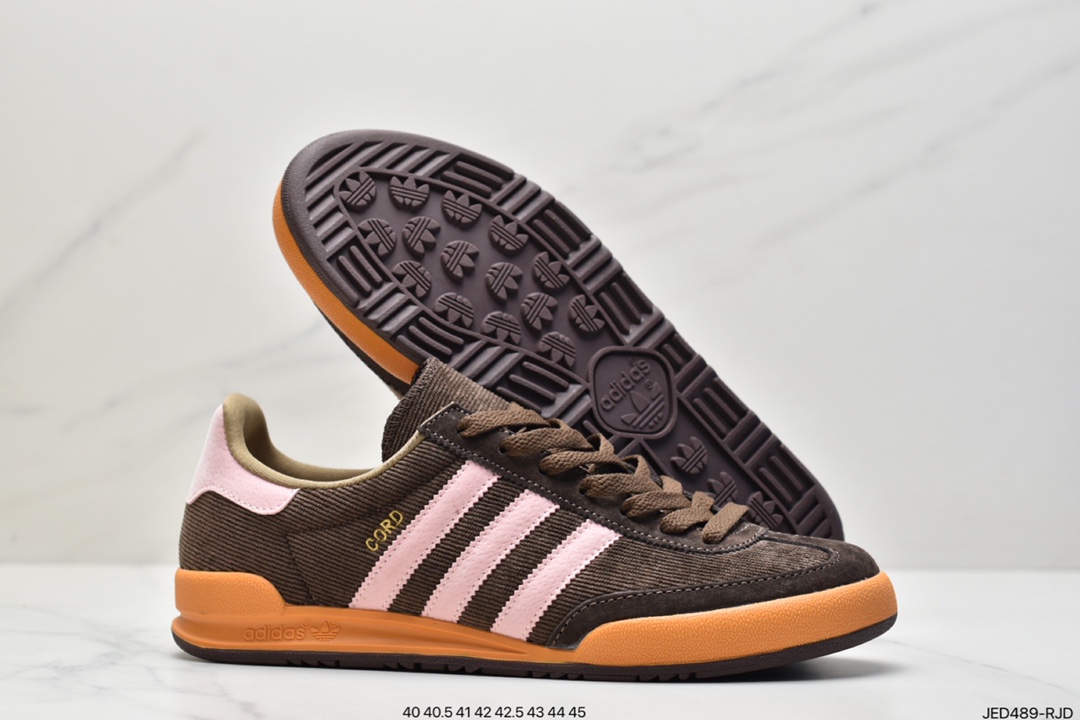 Adidas cord men's casual shoes retro brown low top sneakers