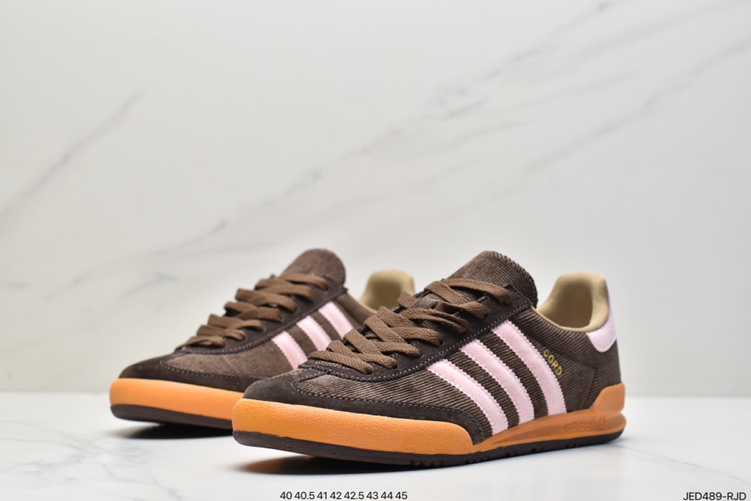 Adidas cord men's casual shoes retro brown low top sneakers