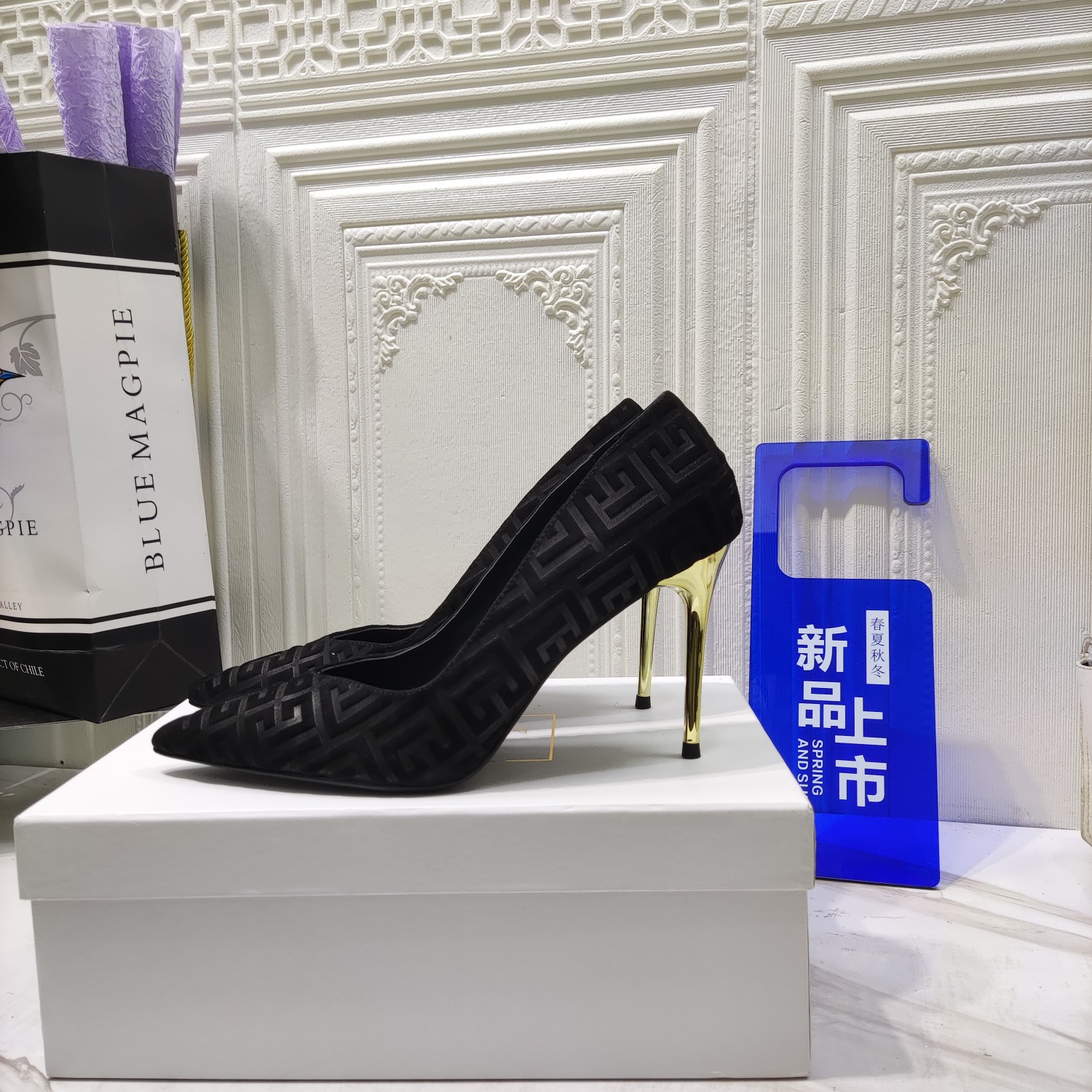 “Zenium High Heels 2022 Collection: Premium Materials, Italian Soles, 9.5CM Height” - 图片 8