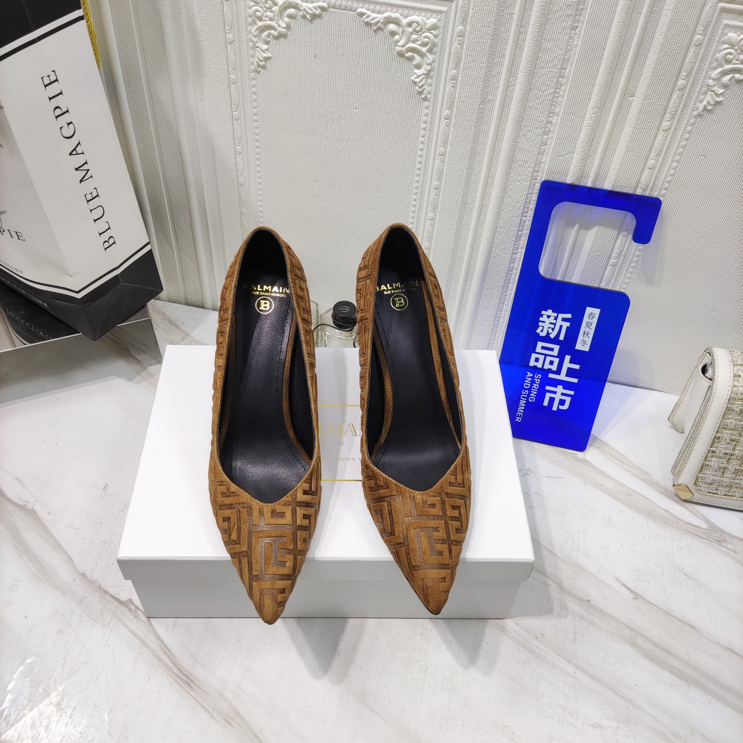 Bal*ain’s 2022 High Heels: Luxurious Materials, Italian Soles, 9.5CM Height - 图片 5