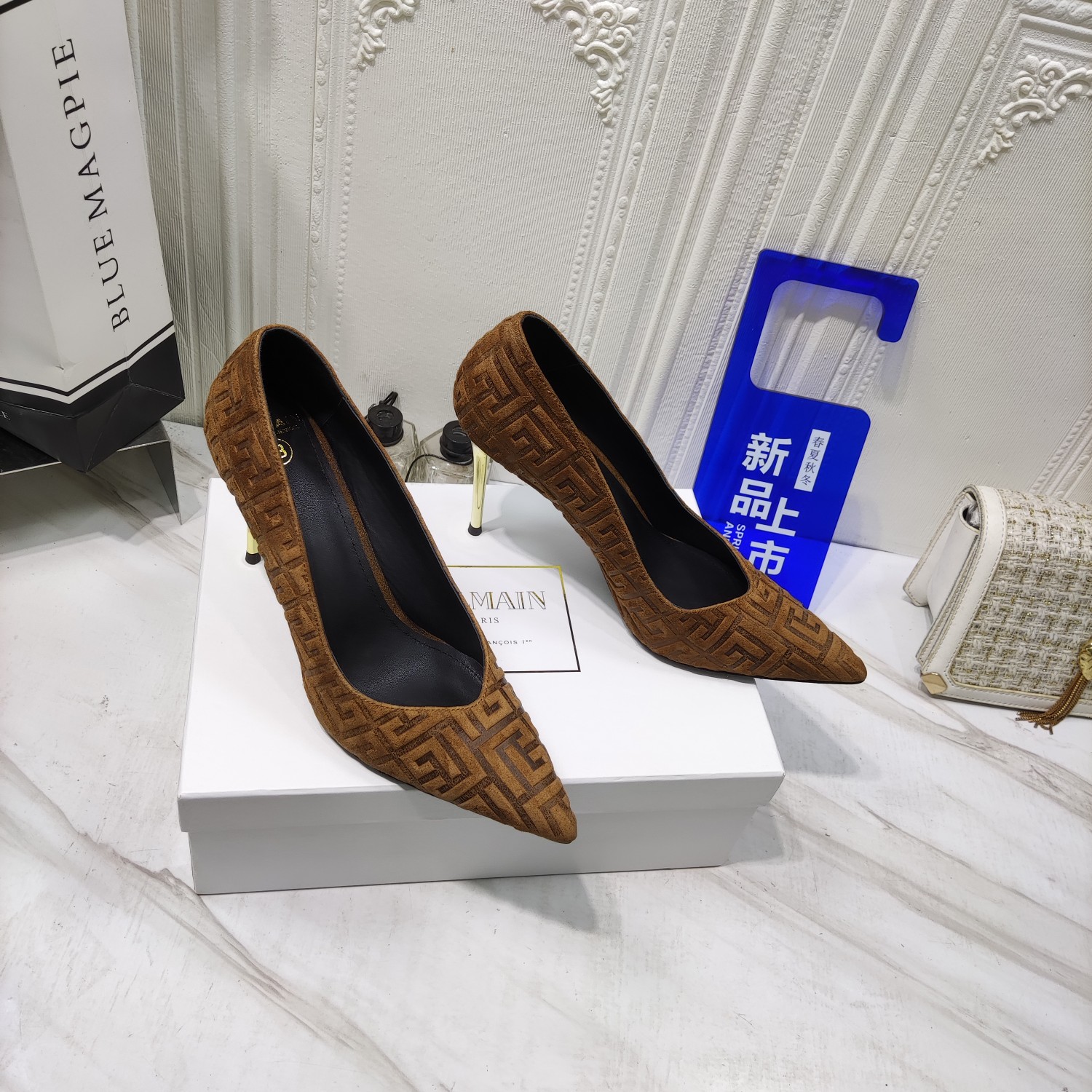 Bal*ain’s 2022 High Heels: Luxurious Materials, Italian Soles, 9.5CM Height