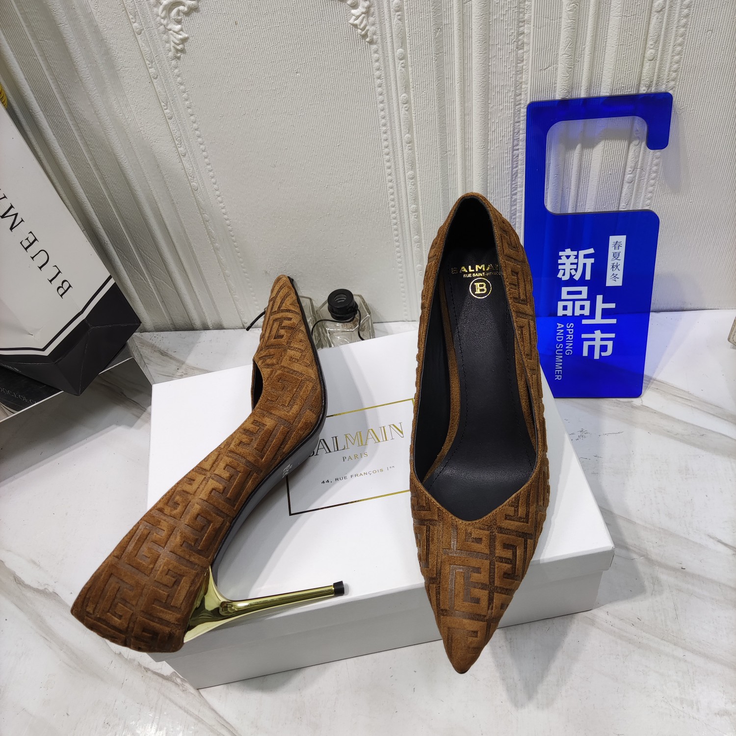 Bal*ain’s 2022 High Heels: Luxurious Materials, Italian Soles, 9.5CM Height - 图片 8
