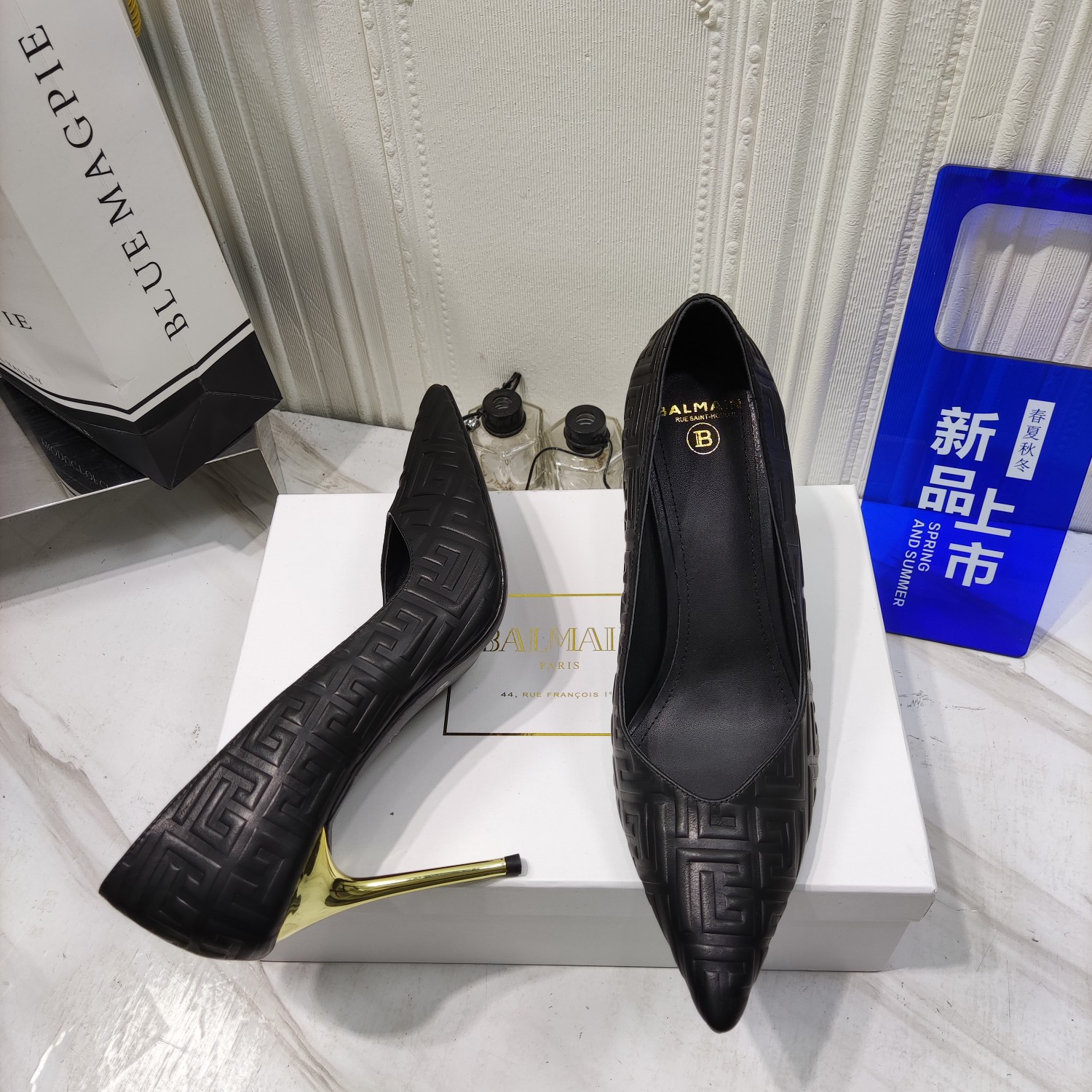 “Bal*ain 2022 Spring/Summer High Heels: Luxurious Materials, Italian Soles, 9.5CM Height” - 图片 7