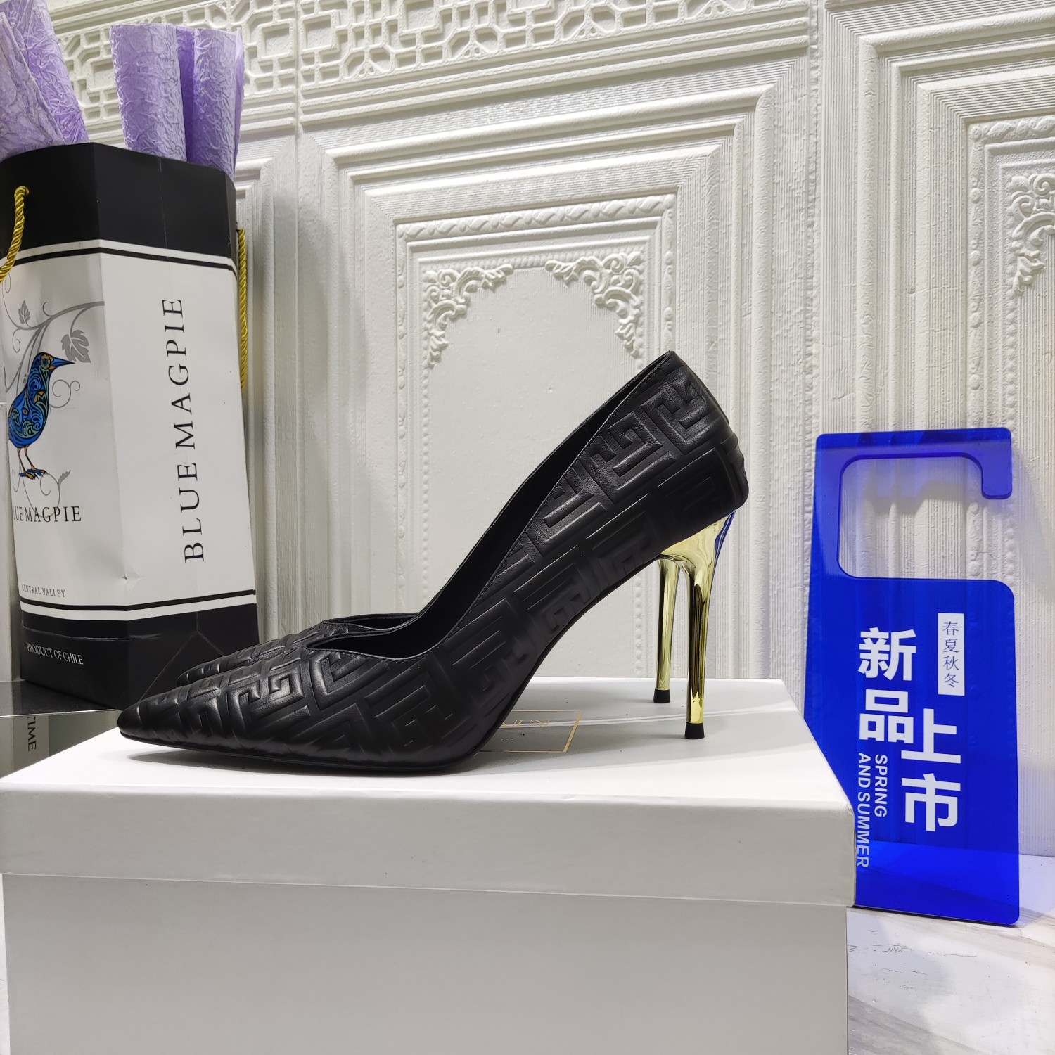 “Bal*ain 2022 Spring/Summer High Heels: Luxurious Materials, Italian Soles, 9.5CM Height” - 图片 8