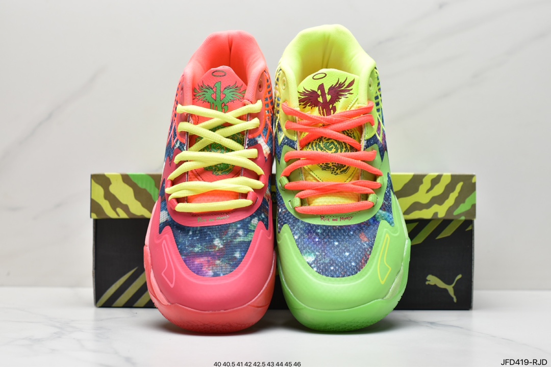 170 彪马MB1× Puma Rick and Morty 耐克三球一代拉梅洛鲍尔球鞋 376688-03