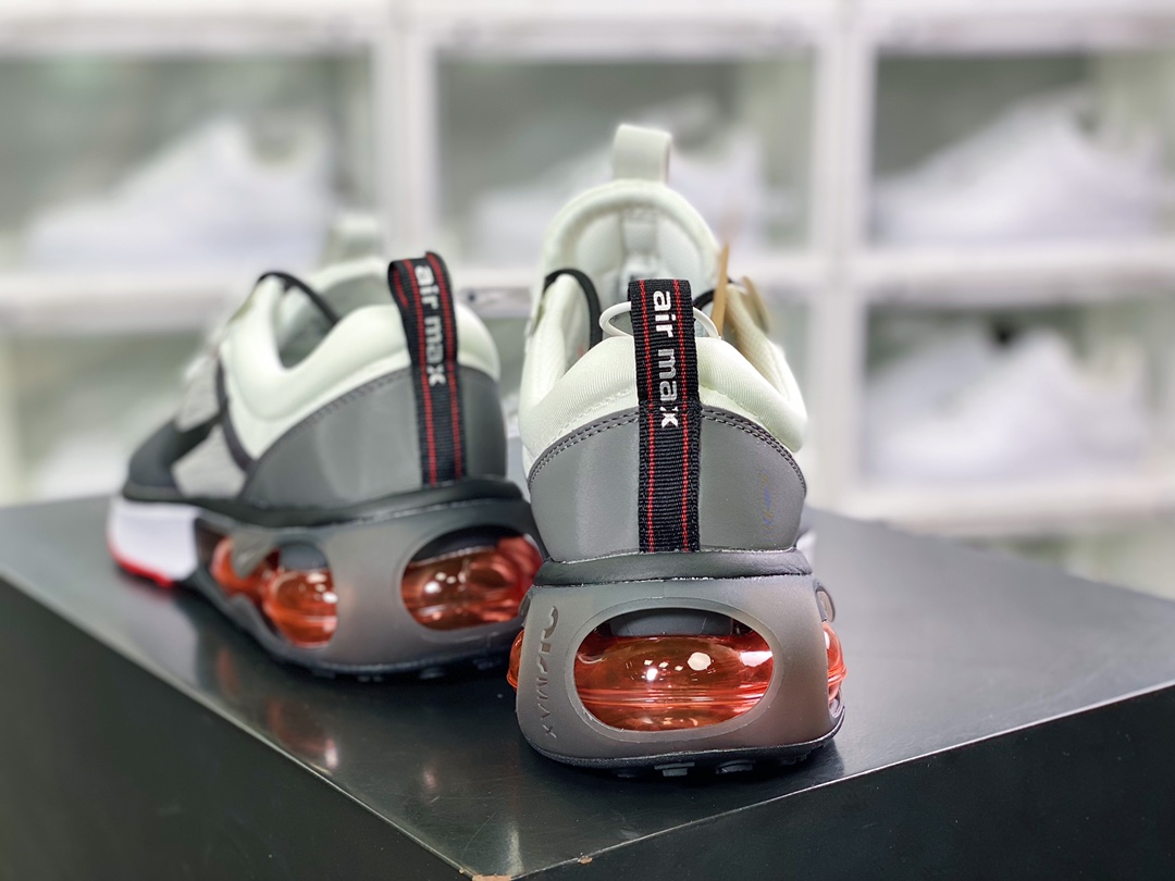 200 Air Max 2021”Beige/Dark Grey/Red”2021款大气垫低帮休闲运动慢跑鞋红DN0721-001