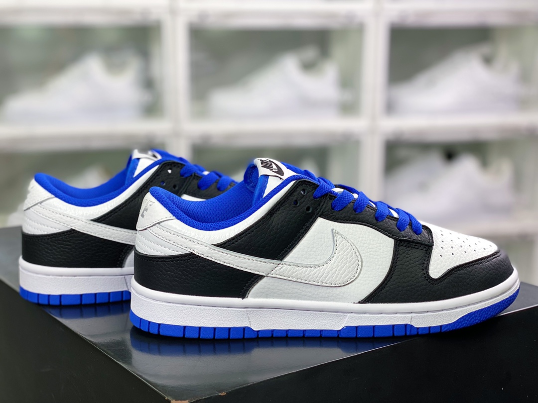 300 SB Dunk Low”White/Black/Royal”扣篮系列低帮板鞋“黑白蓝小闪电”FD9064-110