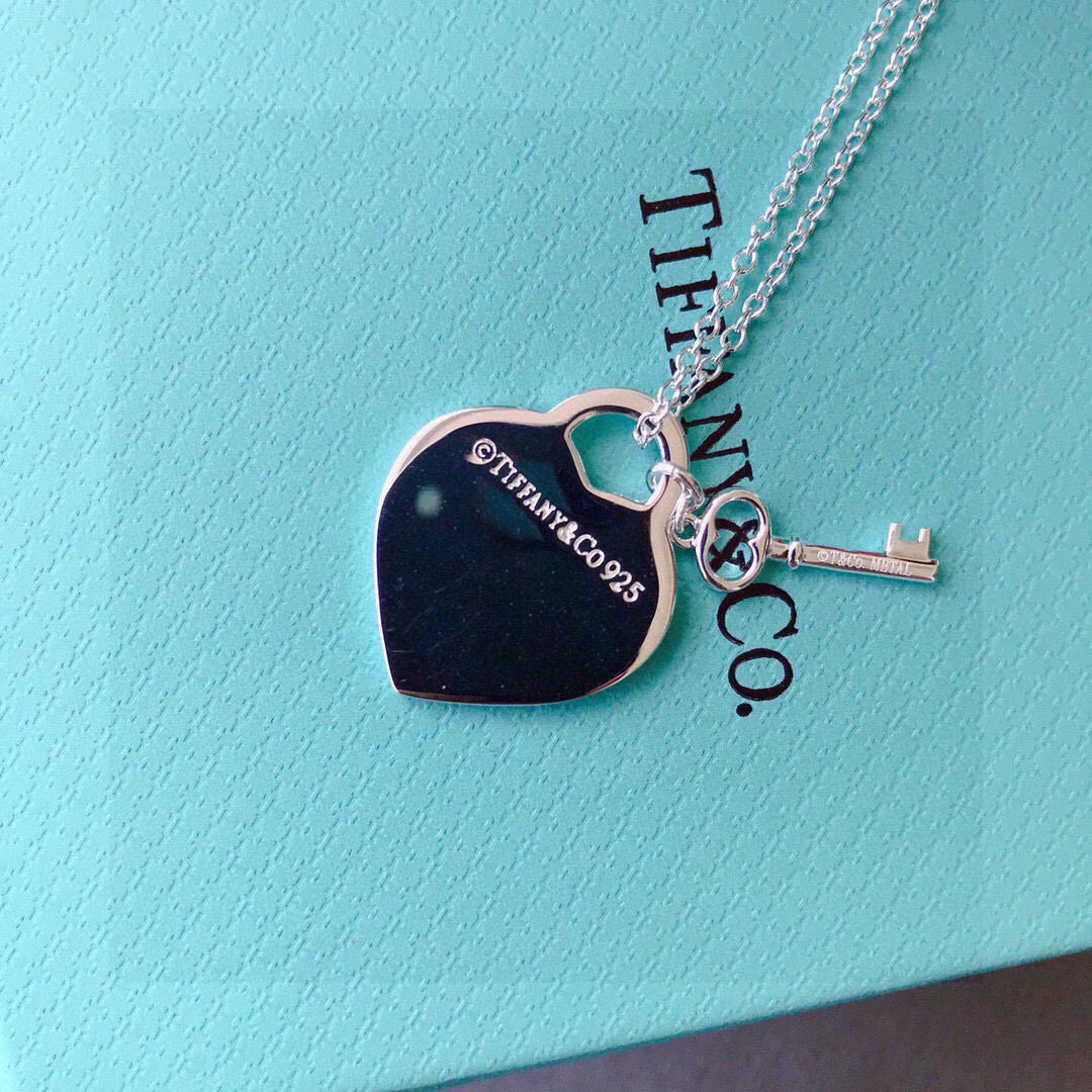 Tiffany & Co. Tiffany蒂芙尼项链 爱心牌钥匙项链心形吊坠礼物