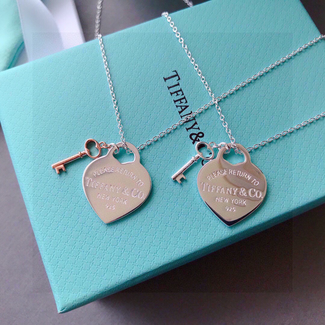 Tiffany & Co. Tiffany蒂芙尼项链 爱心牌钥匙项链心形吊坠礼物