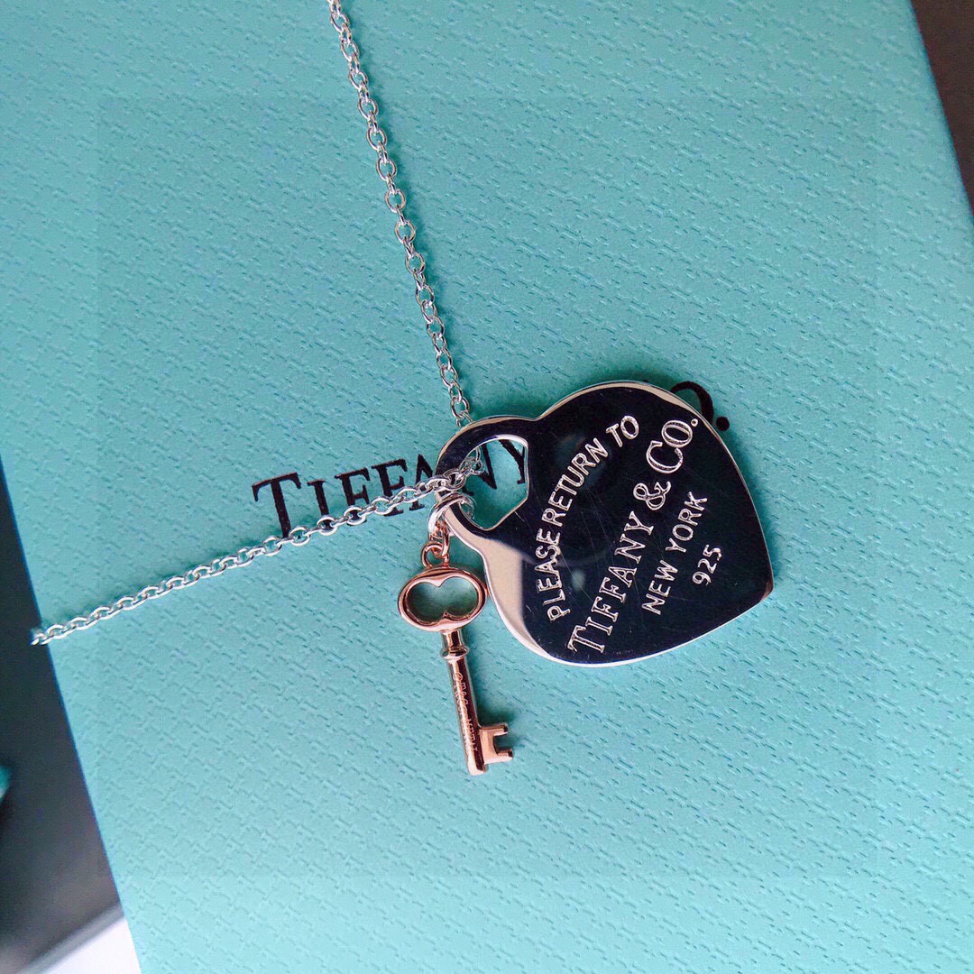 Tiffany & Co. Tiffany蒂芙尼项链 爱心牌钥匙项链心形吊坠礼物