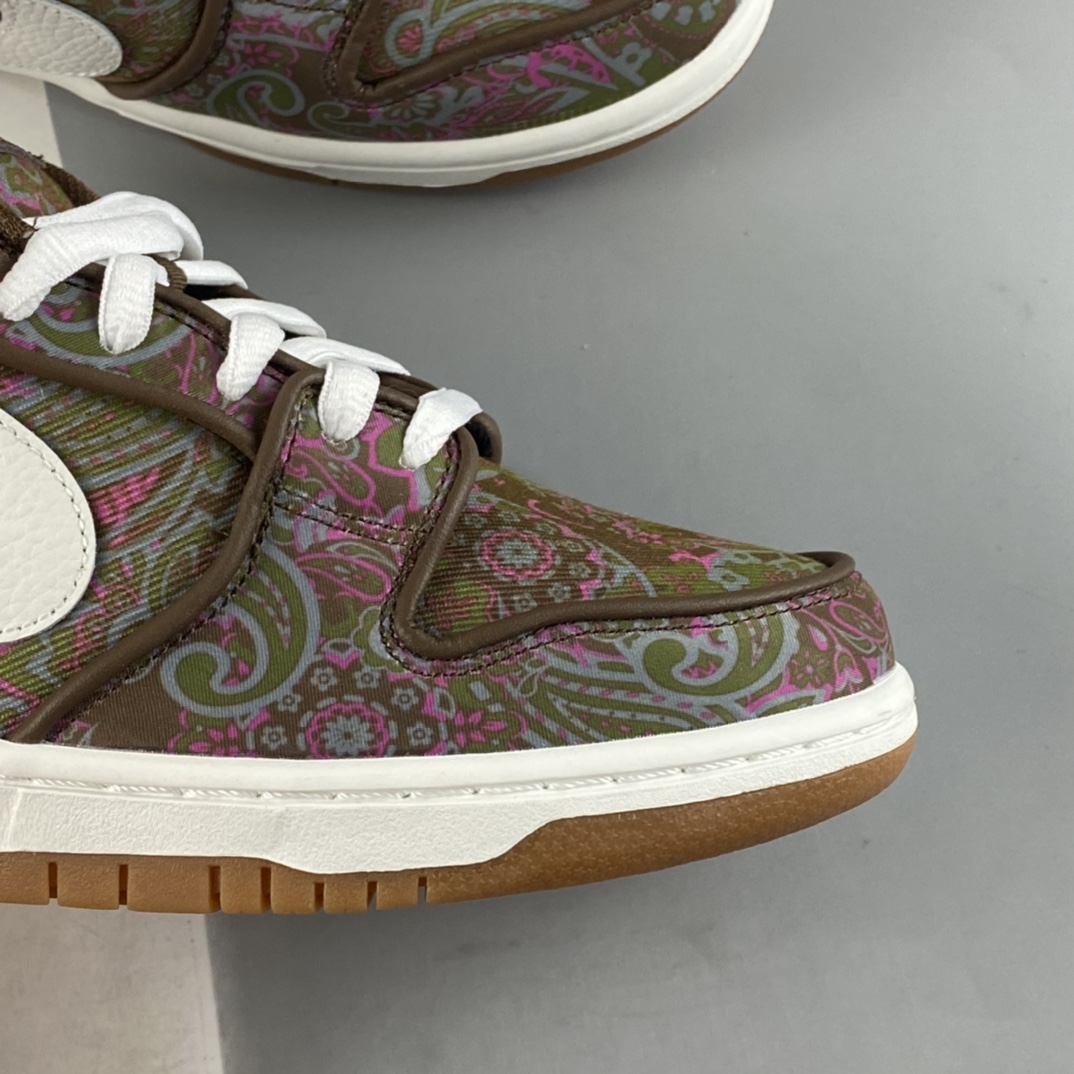 P300 Nike SB Dunk Low ” Paisley ” 棕白腰果花 撕撕乐 低帮运动休闲板鞋 DH7534-200