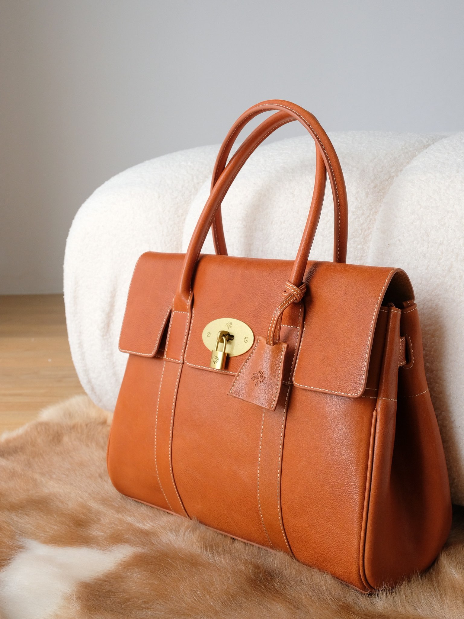 British royal brand Mulberry natural vegetable tanned leather model