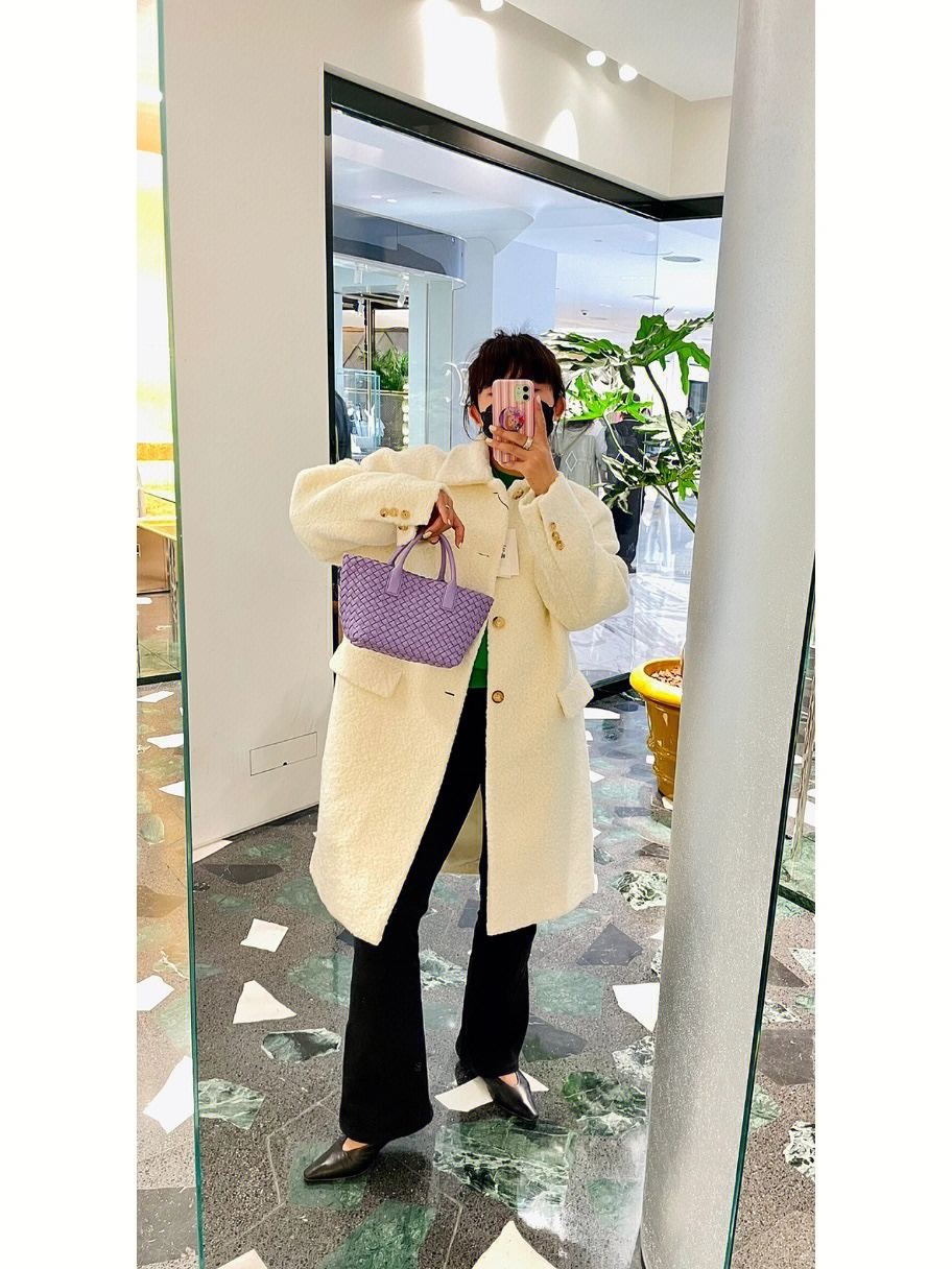 Bottega Veneta MINI CABAT 20CM BAG 709464紫藤色