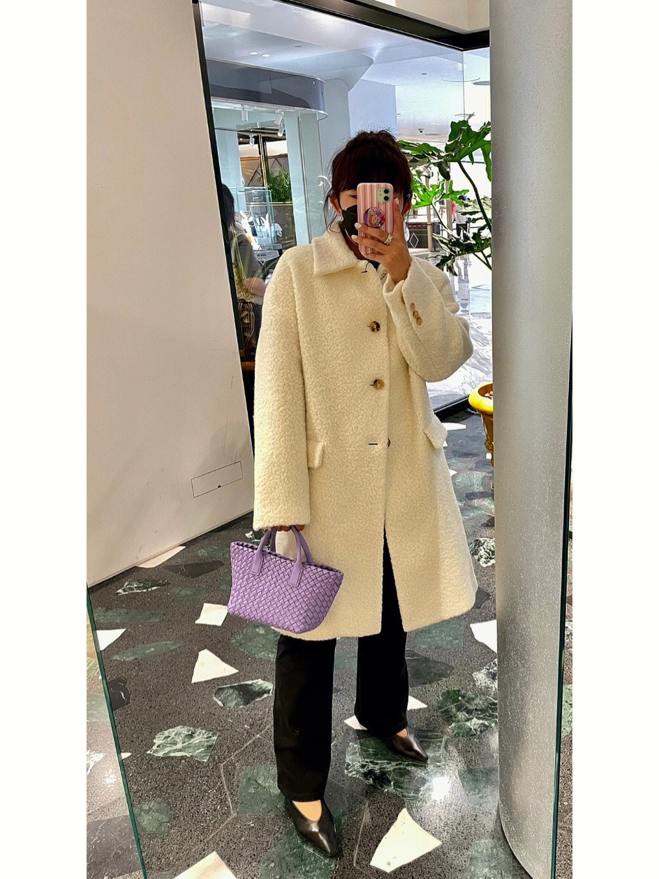 Bottega Veneta MINI CABAT 20CM BAG 709464紫藤色