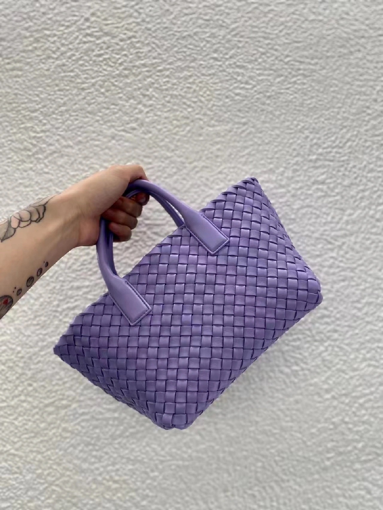 Bottega Veneta MINI CABAT 20CM BAG 709464紫藤色