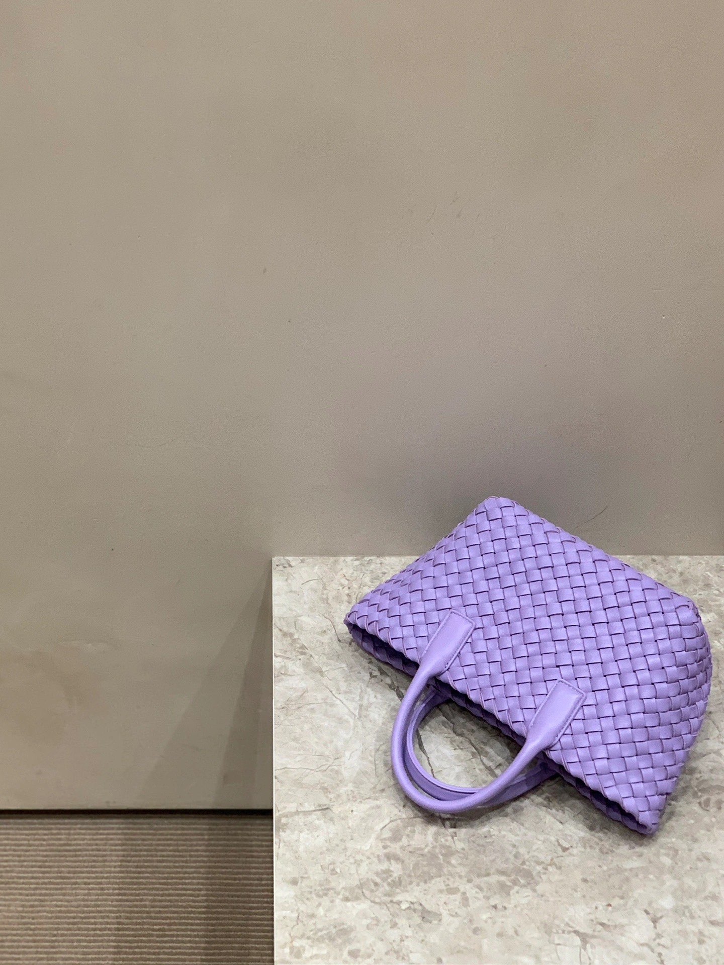 Bottega Veneta MINI CABAT 20CM BAG 709464紫藤色