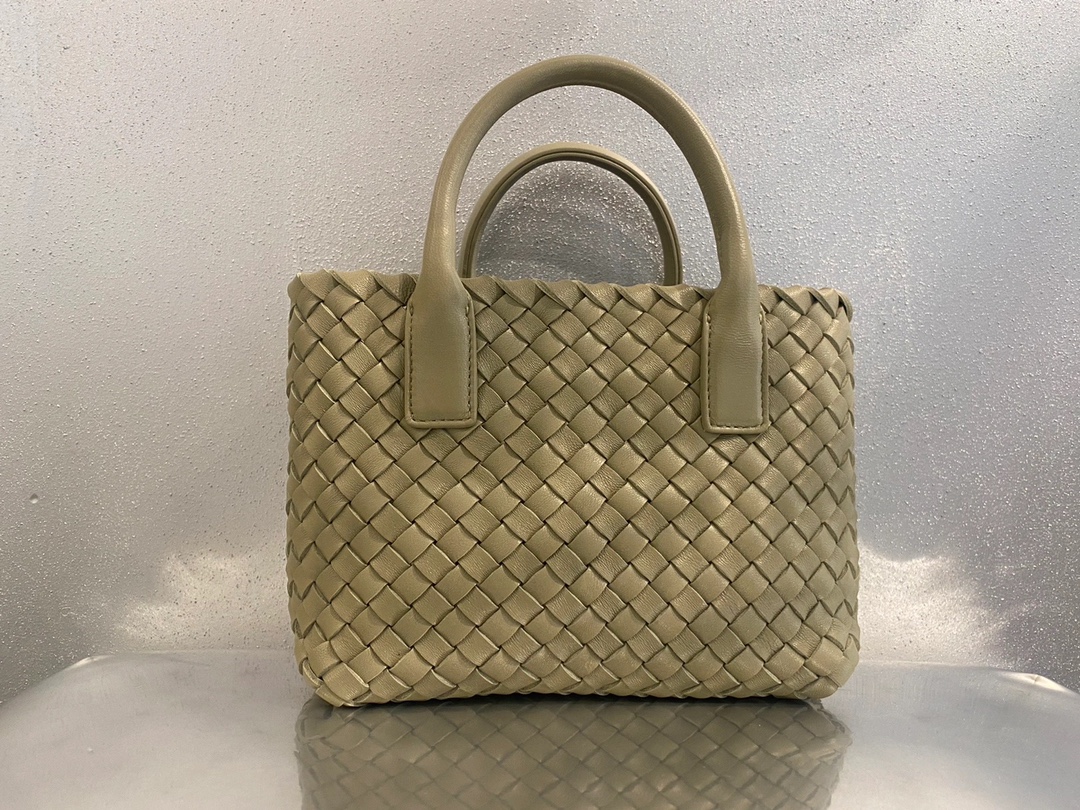 Bottega Veneta MINI CABAT 20CM BAG 709464洞石绿