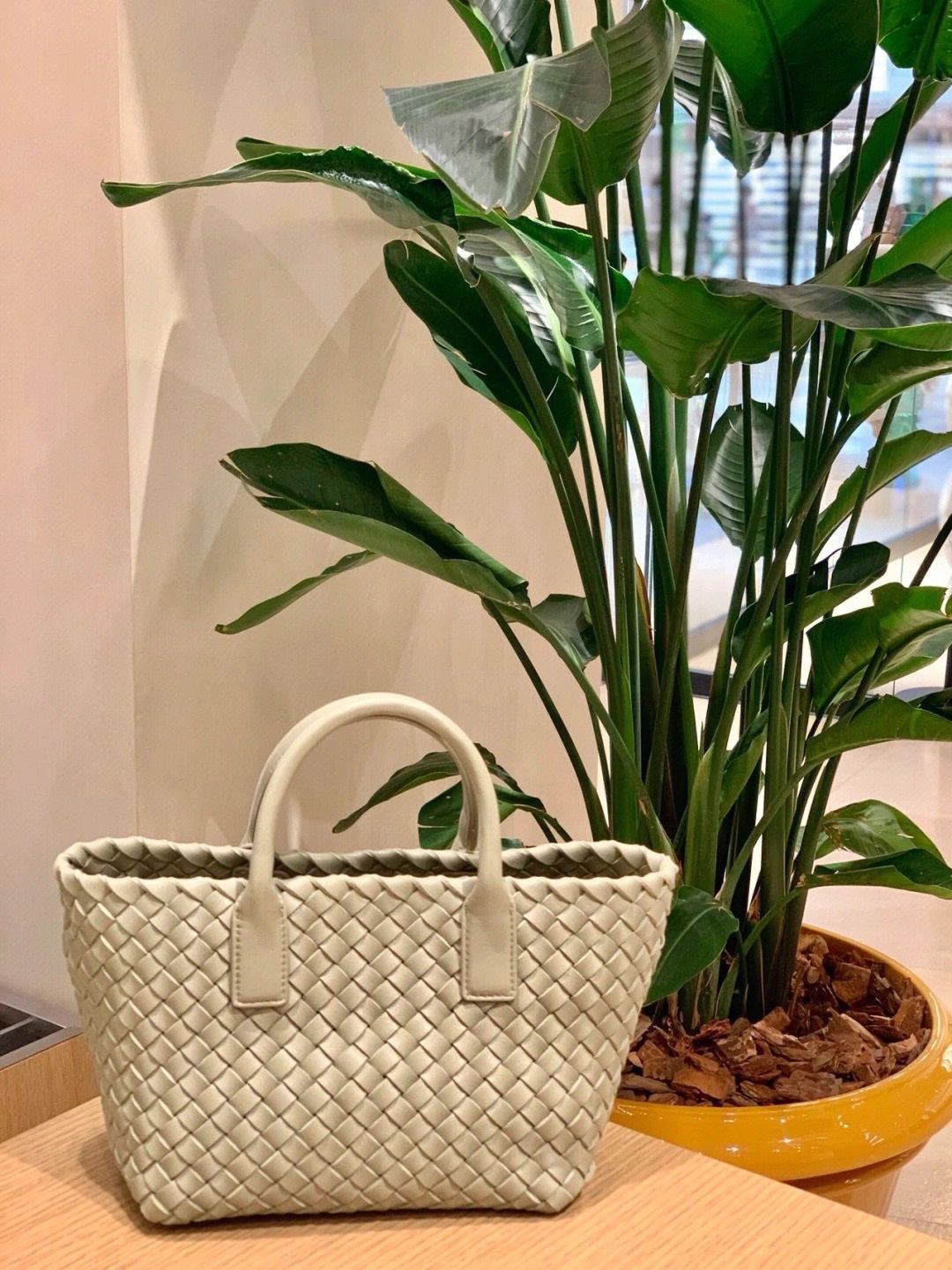 Bottega Veneta MINI CABAT 20CM BAG 709464洞石绿