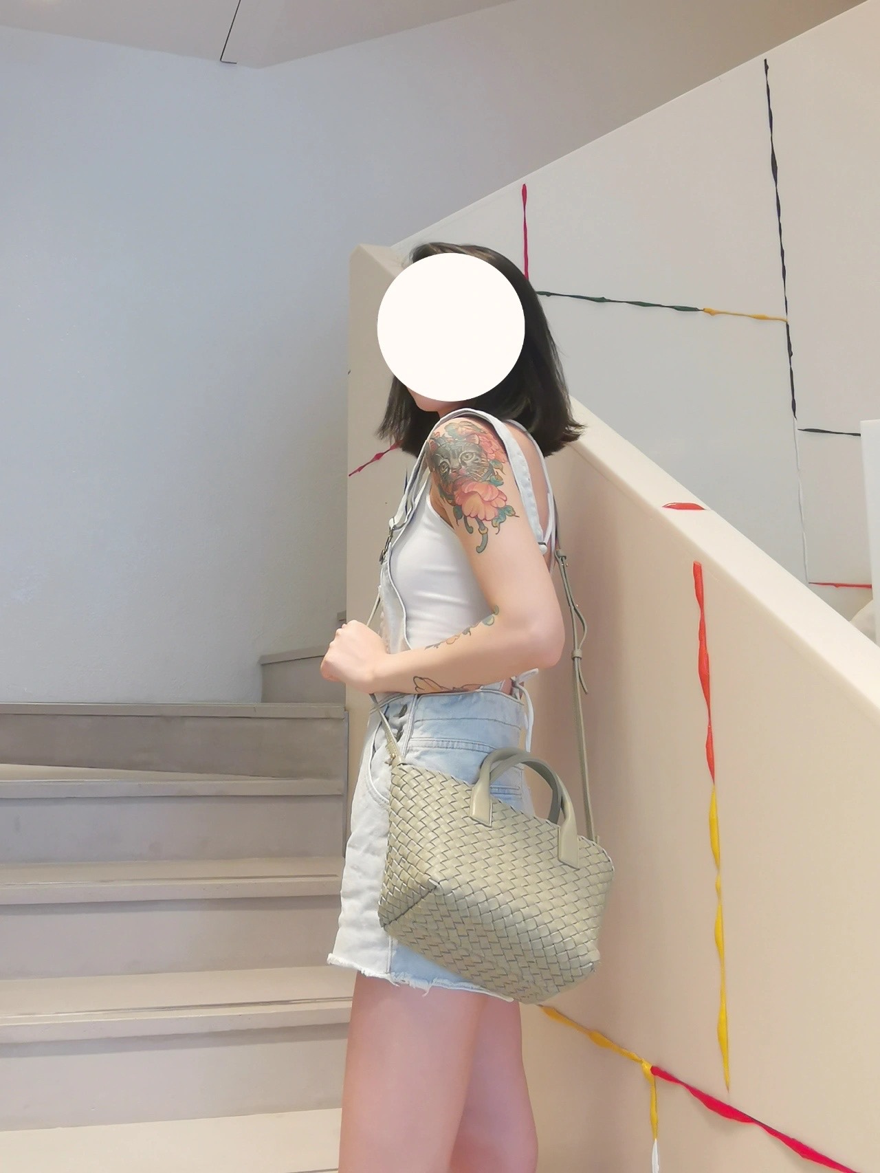 Bottega Veneta MINI CABAT 20CM BAG 709464洞石绿