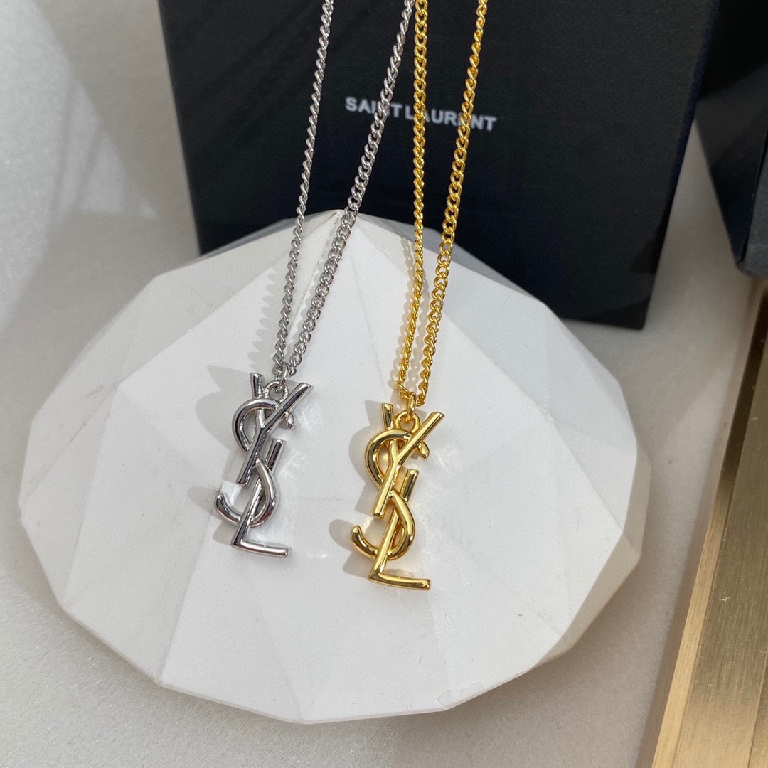 Where can I buy the best 1:1 original
 Yves Saint Laurent Jewelry Necklaces & Pendants Yellow Brass Fashion