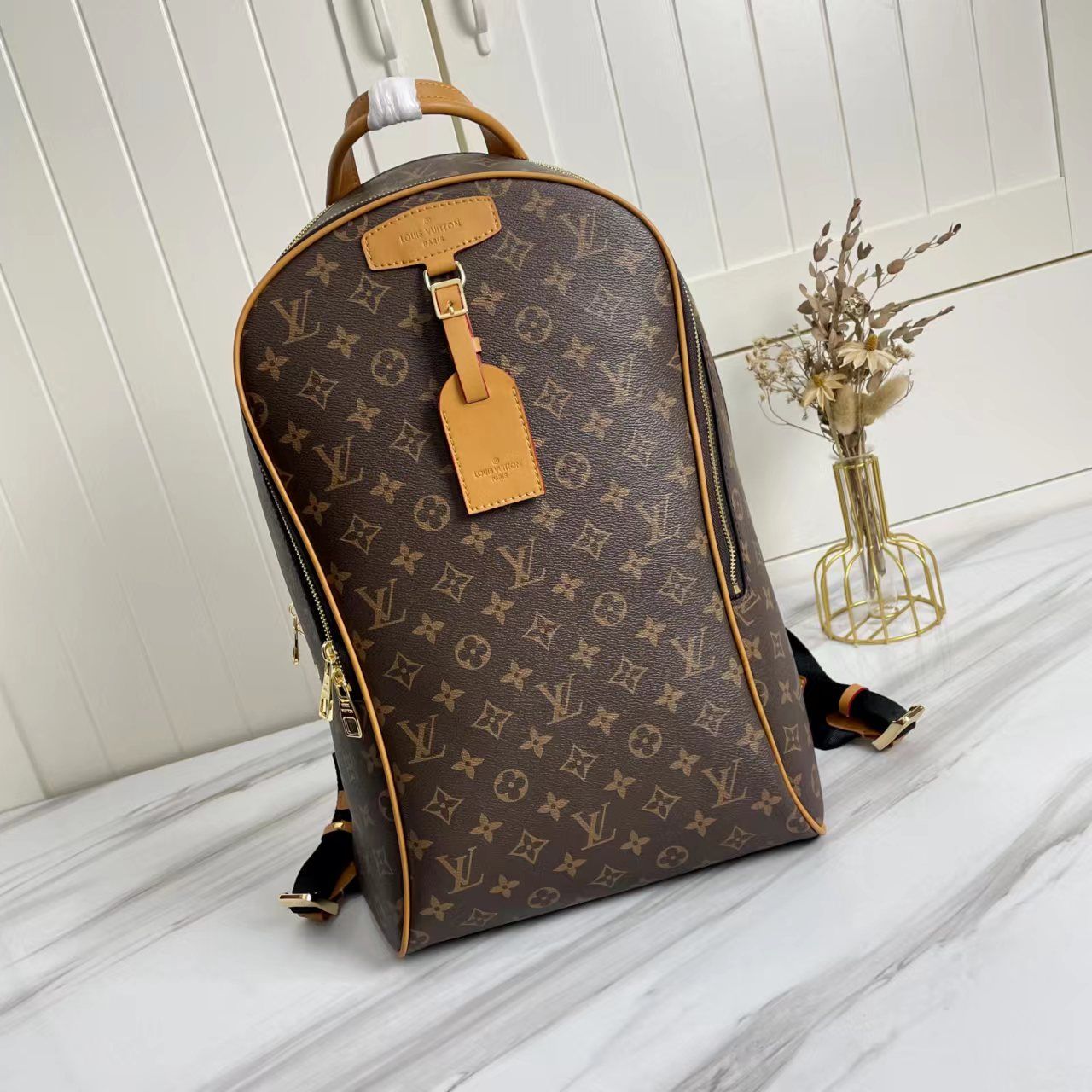 Where to Buy
 Louis Vuitton Bags Backpack Handbags Blue Monogram Canvas Cowhide Fabric Fall/Winter Collection T M46237