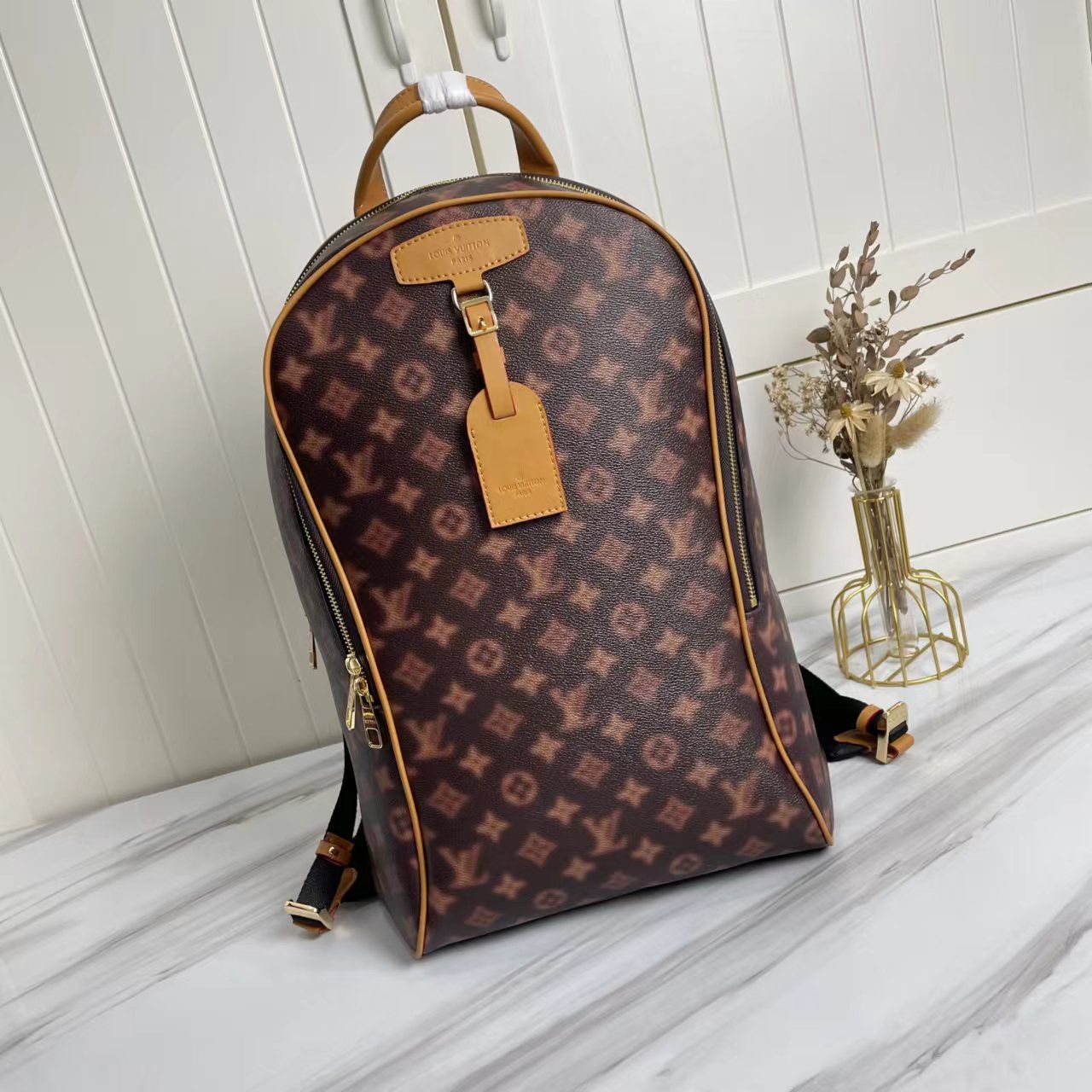 Buy The Best Replica
 Louis Vuitton Bags Backpack Handbags website to buy replica
 Blue Monogram Canvas Cowhide Fabric Fall/Winter Collection T M46237
