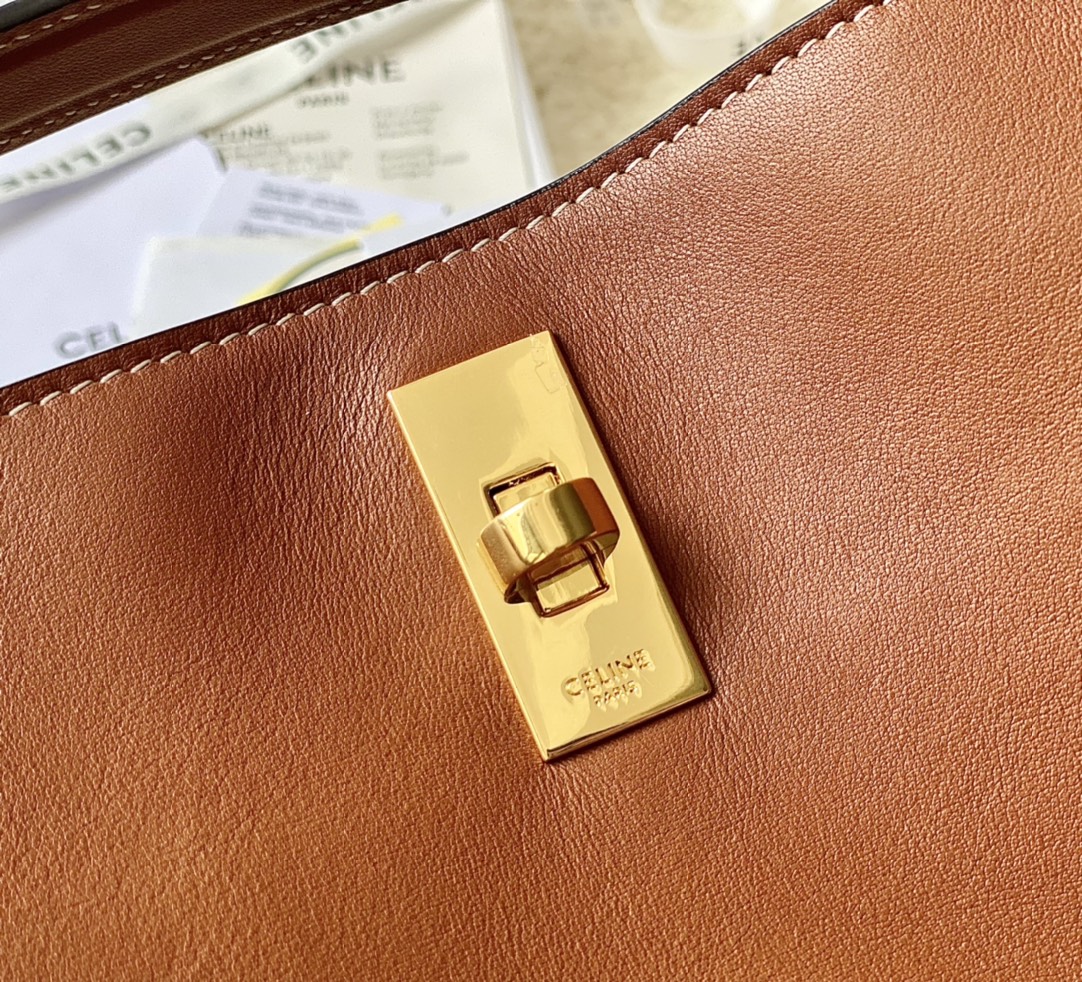 CELINE赛琳Bucket 16 牛皮革全皮水桶包195573