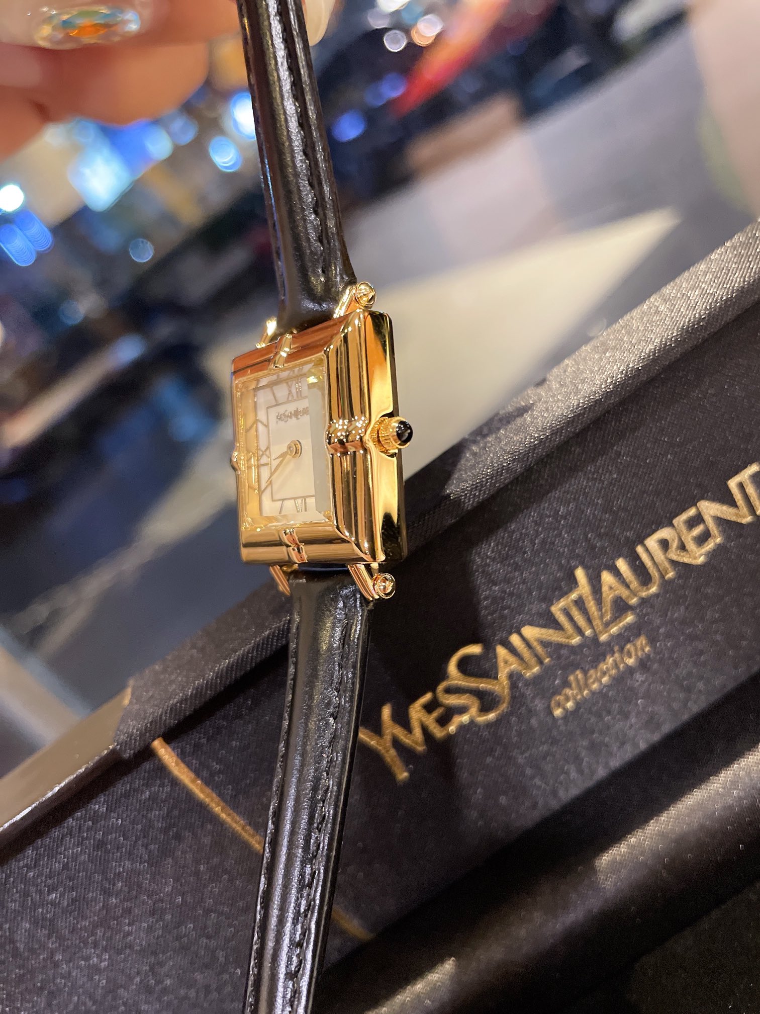 Vintage YSL Watch: Small Medium-Size Palette, Classic Design, 18K Gold Shell - 图片 5