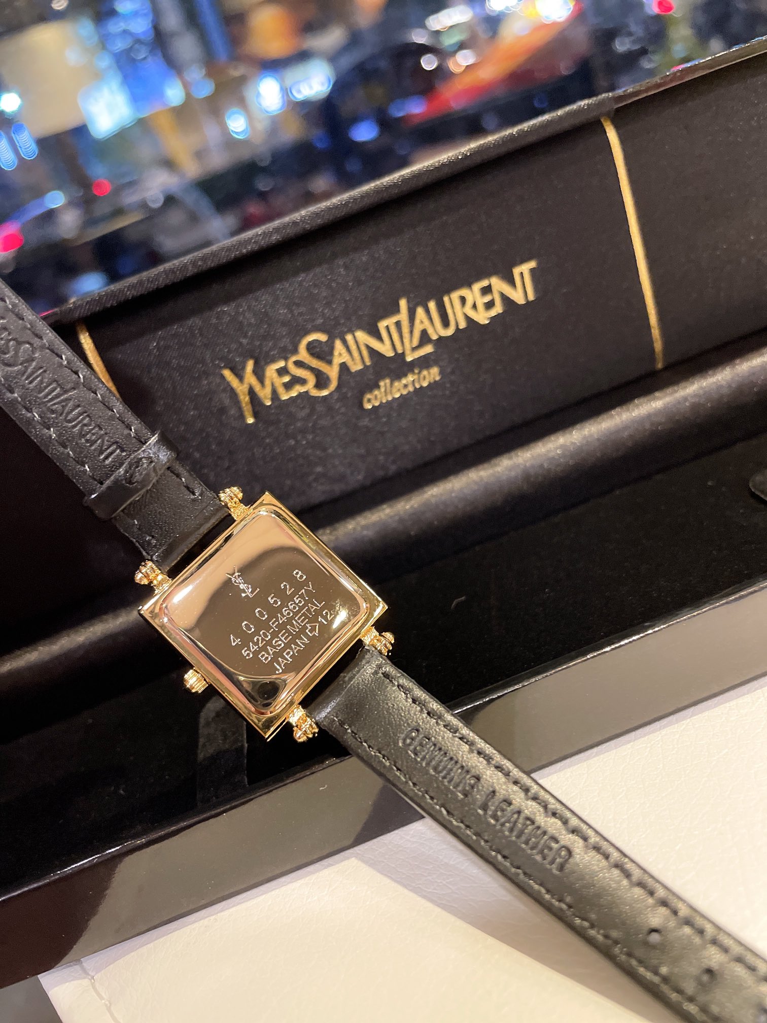 Vintage YSL Watch: Small Medium-Size Palette, Classic Design, 18K Gold Shell - 图片 3