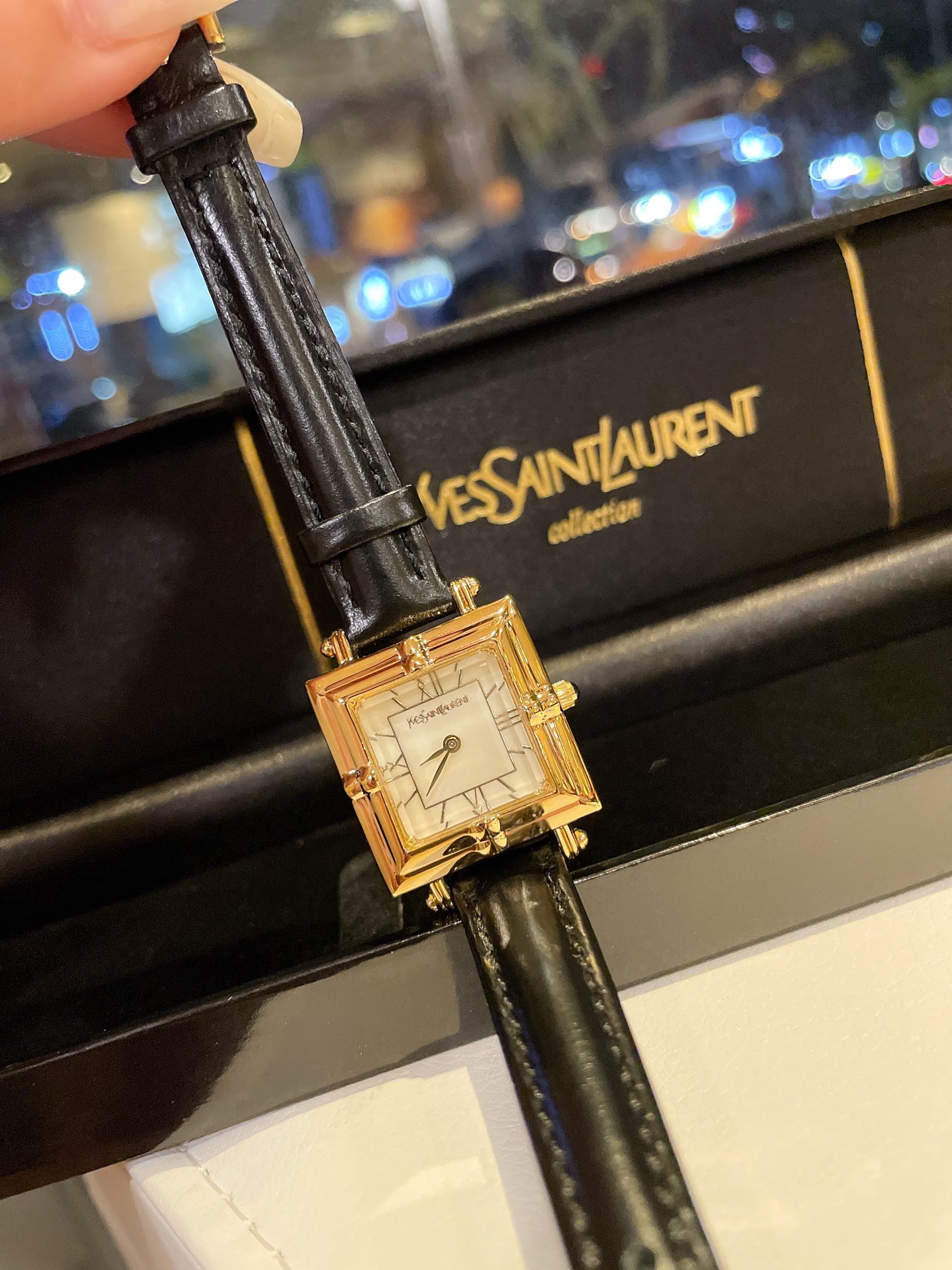 Vintage YSL Watch: Small Medium-Size Palette, Classic Design, 18K Gold Shell - 图片 4