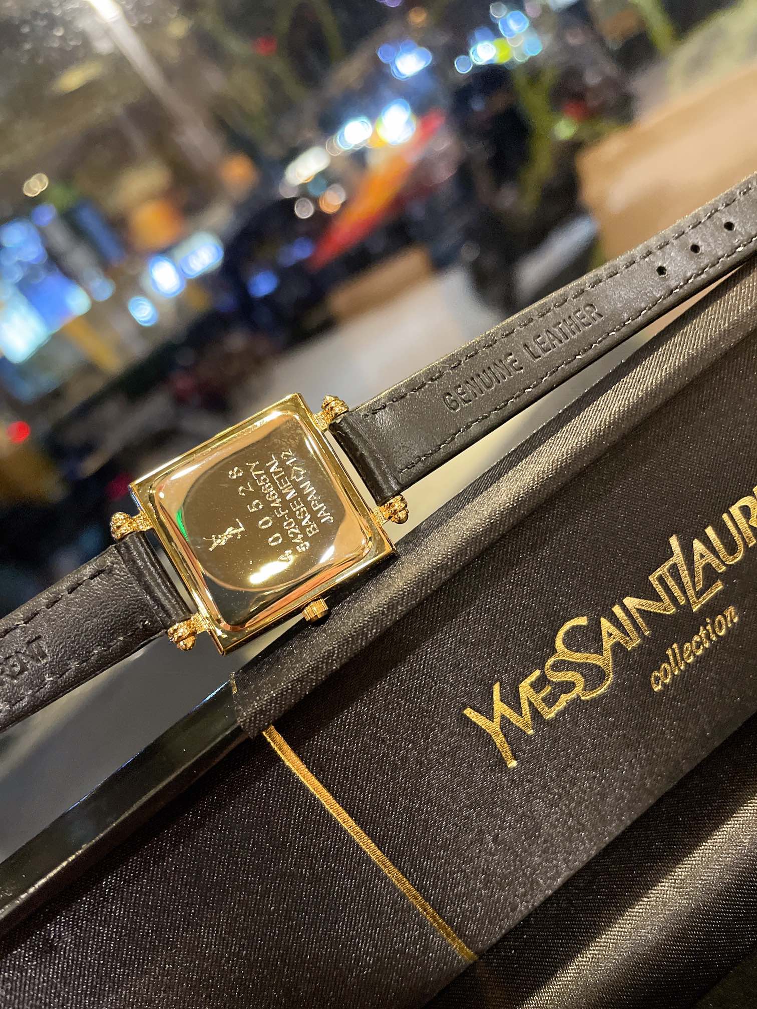 Vintage YSL Watch: Small Medium-Size Palette, Classic Design, 18K Gold Shell - 图片 6
