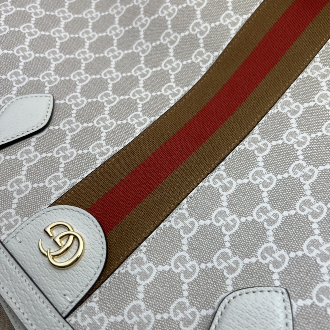 GUCCI古驰Ophidia系列织带中号托特包631685