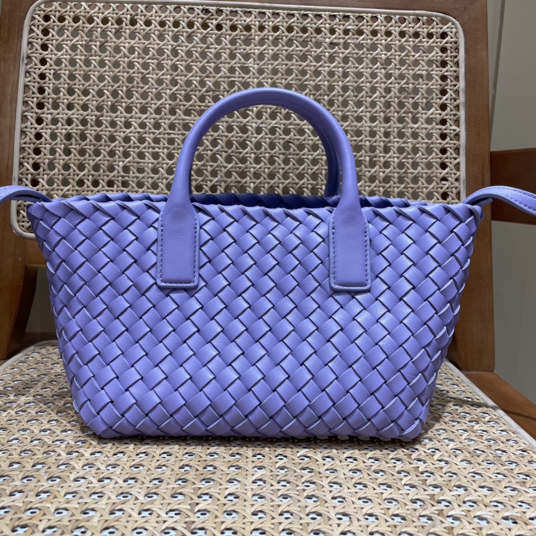 Bottega Veneta MINI CABAT 20CM BAG 709464紫藤色