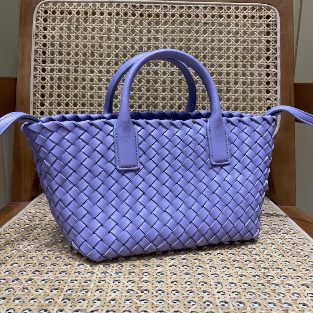 Bottega Veneta MINI CABAT 20CM BAG 709464紫藤色