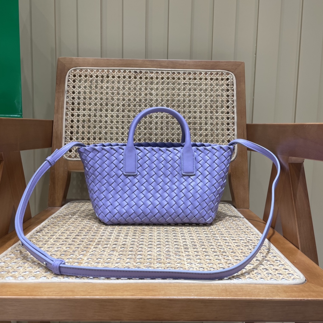 Bottega Veneta MINI CABAT 20CM BAG 709464紫藤色