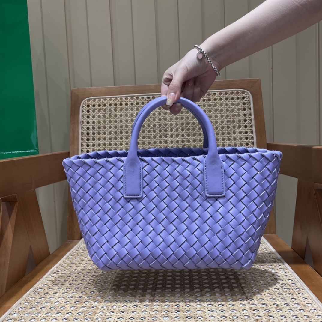 Bottega Veneta MINI CABAT 20CM BAG 709464紫藤色