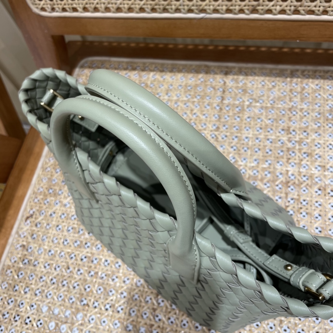 Bottega Veneta MINI CABAT 20CM BAG 709464洞石绿