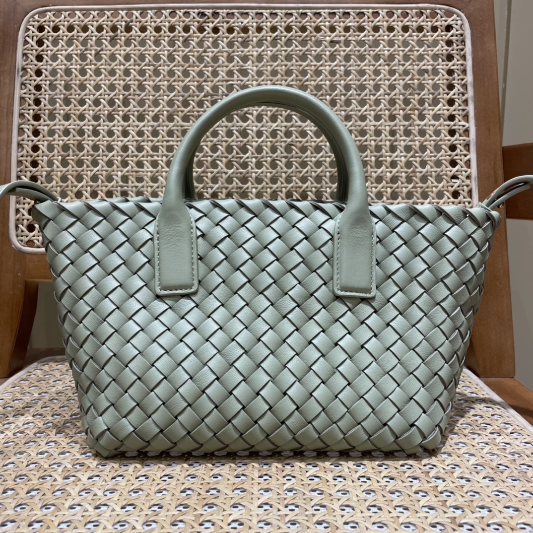 Bottega Veneta MINI CABAT 20CM BAG 709464洞石绿