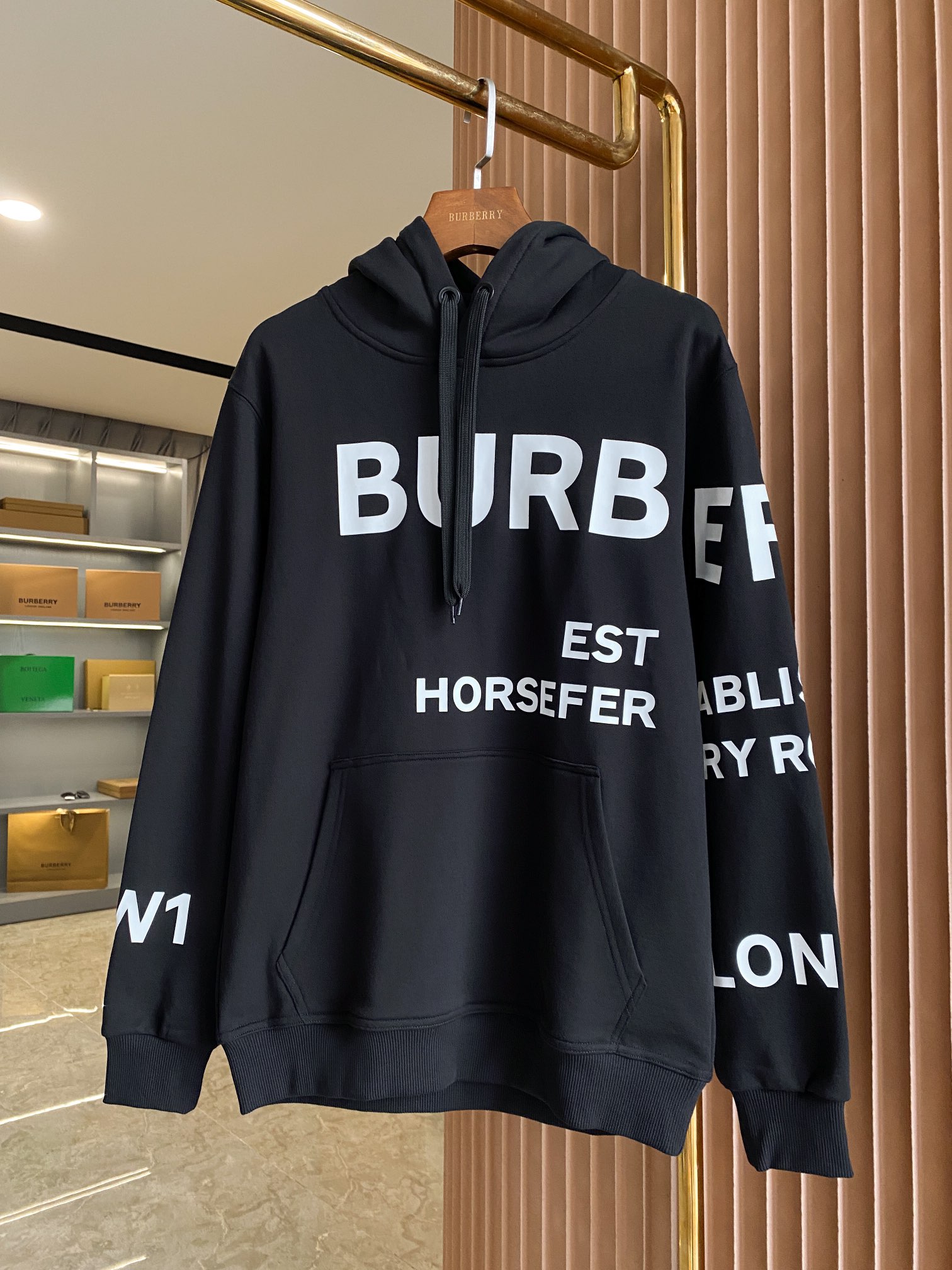🅱️Horseferry 印花棉质宽松连帽卫衣