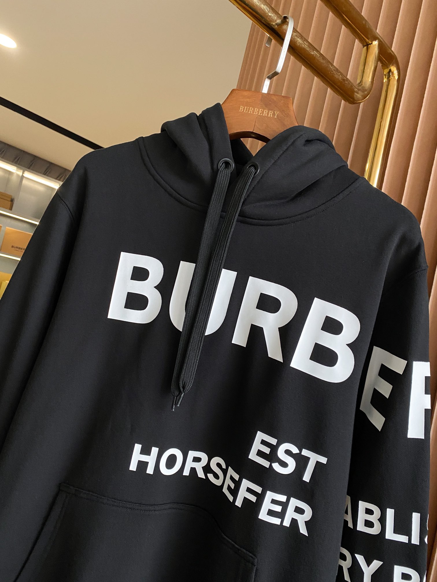 🅱️Horseferry 印花棉质宽松连帽卫衣