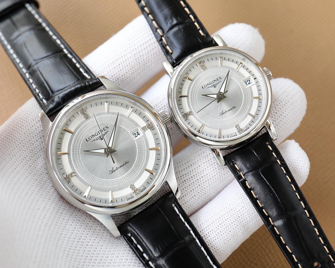 品牌:浪琴情侣对表 类型:[酷]男士腕表 表壳:316精钢 表带:进口小牛皮/316精钢(两种可选) 机芯:西铁城8215全自动机械机芯 玻璃:进口水晶玻璃 尺寸:男装40mm,女装30mm