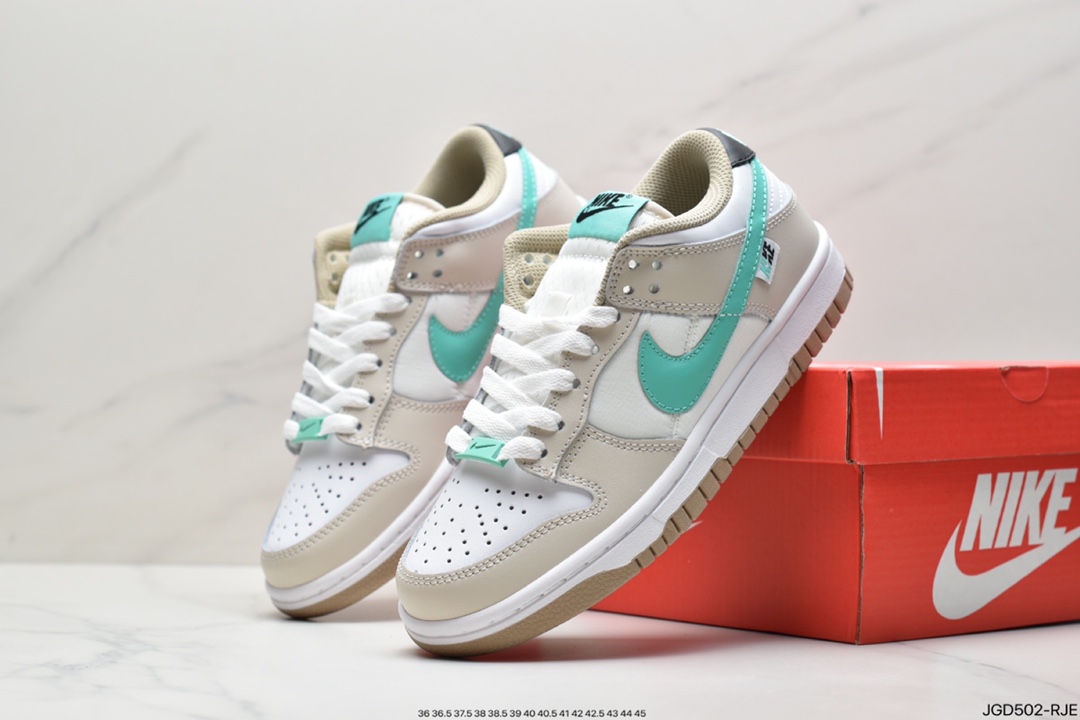 180 耐克Nike Dunk Low 白粉 粉色鞋扣  DX6060-121
